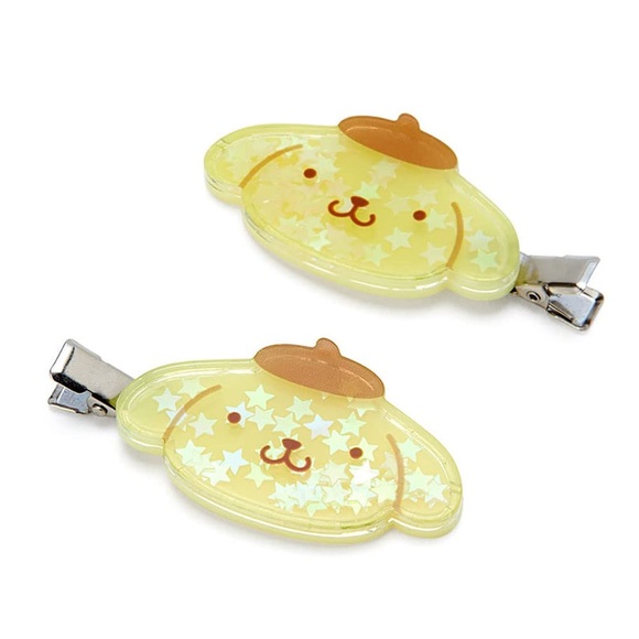 BNIB Japan Sanrio Pompompurin Hair Bang Clip 2 pieces - Picture 2 of 5
